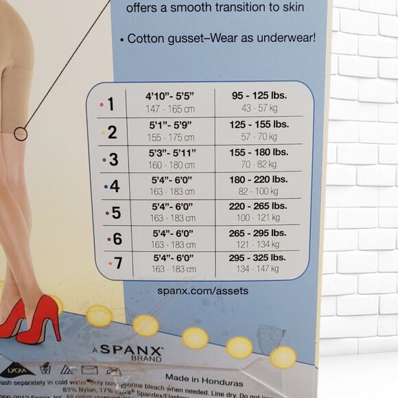 Spanx Hi Waist Mid-Thigh Shaper Nude Size 4 Assets by Sara Blakely New - Picture 3 of 3